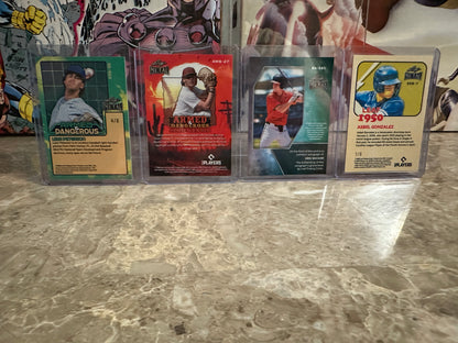 2026 Leaf Metal 4-Card PROSPECT LOT - Eric Becker AUTO /6 + Numbered Parallels