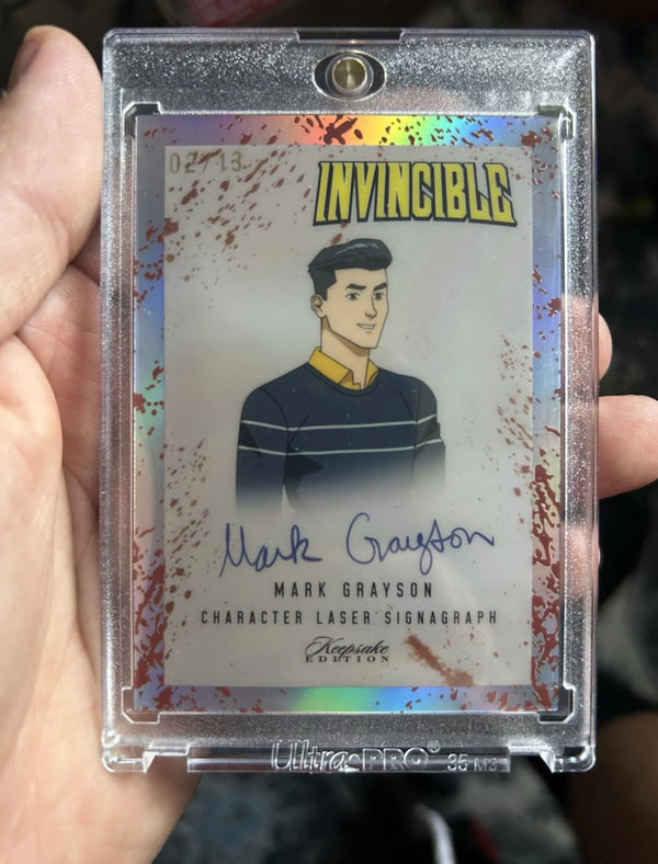 (2026/02/27) Keepsake Invincible Holo Mark Grayson Laser Signagraph Blood Spatter 02/13