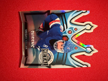 Megan Keller 2026 Leaf Women of Sport Ice Queens Die-Cut Silver Prismatic /10