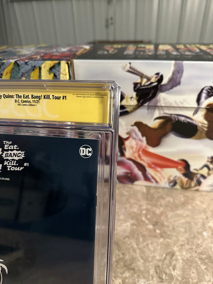 Harley Quinn: The Eat. Bang! Kill. Tour #1 CGC 9.8 SS Natali Sanders KRS (2021)