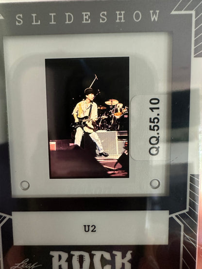 2026 Leaf Slideshow U2 Metal /25 BONO Cowboy Hat + The Edge + Adam Clayton LOT