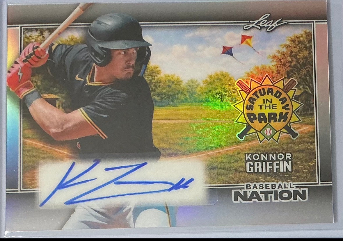 (2026/05/22) Konnor Griffin Saturday In The Park Auto 2026 Leaf Baseball Nation