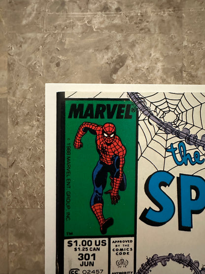 Amazing Spider-Man #301 VF/NM 9.0 Newsstand (1988 Marvel) - Light color touch