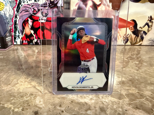 Kevin Roberts Jr. 2026 Leaf Metal Draft Edition Baseball Base Auto Black 1/1