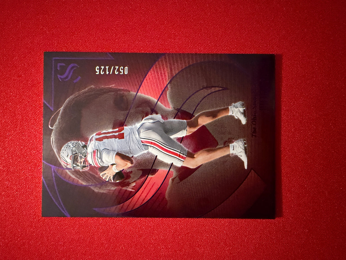 Julian Sayin 2025 Panini Silhouette Football Base Purple /125 #81
