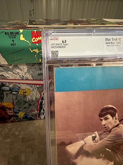 Star Trek #3 Back Cover Variant CGC 6.5 (1968 Gold Key)