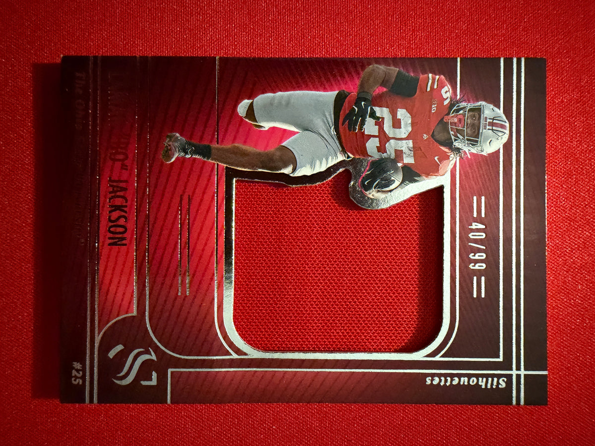 Lamar Bo Jackson 2025 Panini Silhouette Silhouettes Jumbo Patch /99