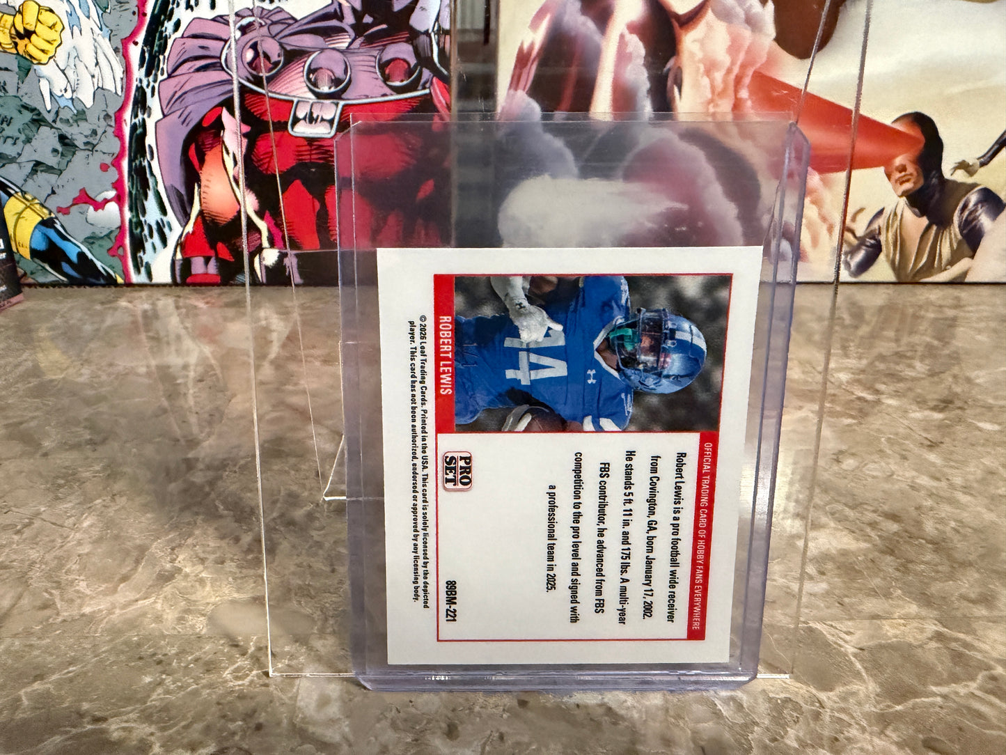 Robert Lewis 2026 Leaf Pro Set Metal 1989 Mini Super Gold Prismatic 1/1