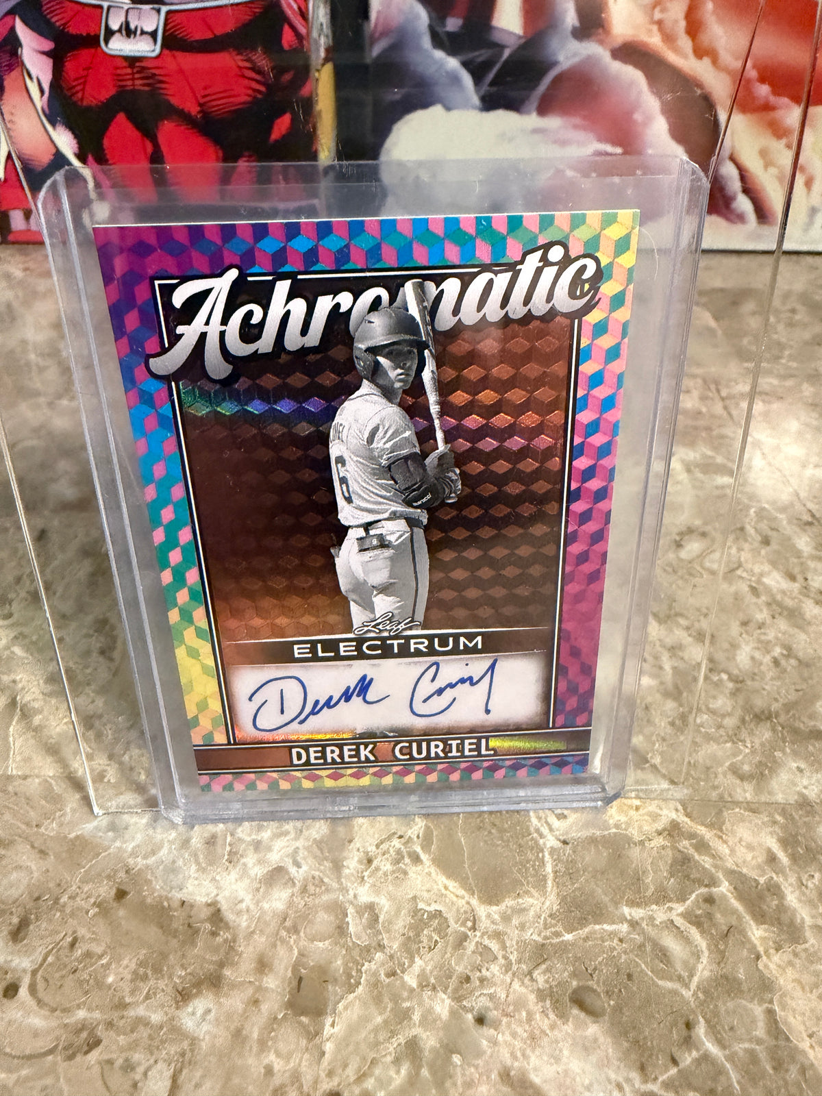 Derek Curiel 2026 Leaf Electrum Achromatic Flash Auto 2-Card Lot