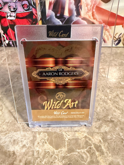Aaron Rodgers 2026 Wild Card Wild Art 1/1 Artist Proof Black