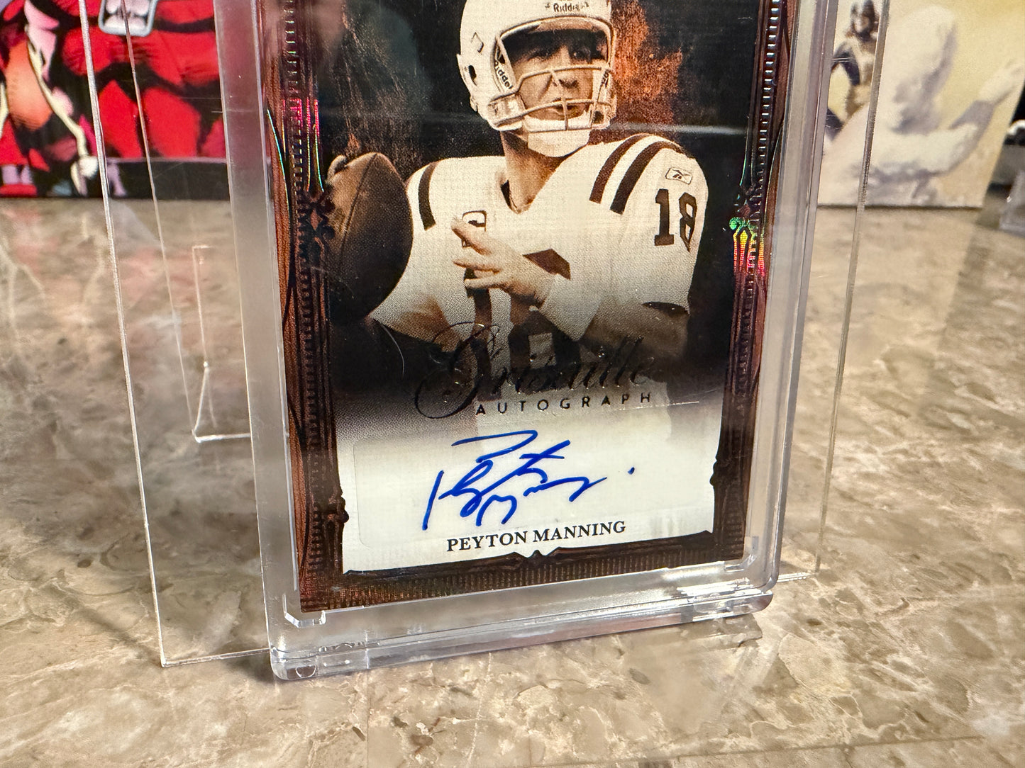 2026 Leaf Art of Sport Peyton Manning Grisaille Auto Black 1/1