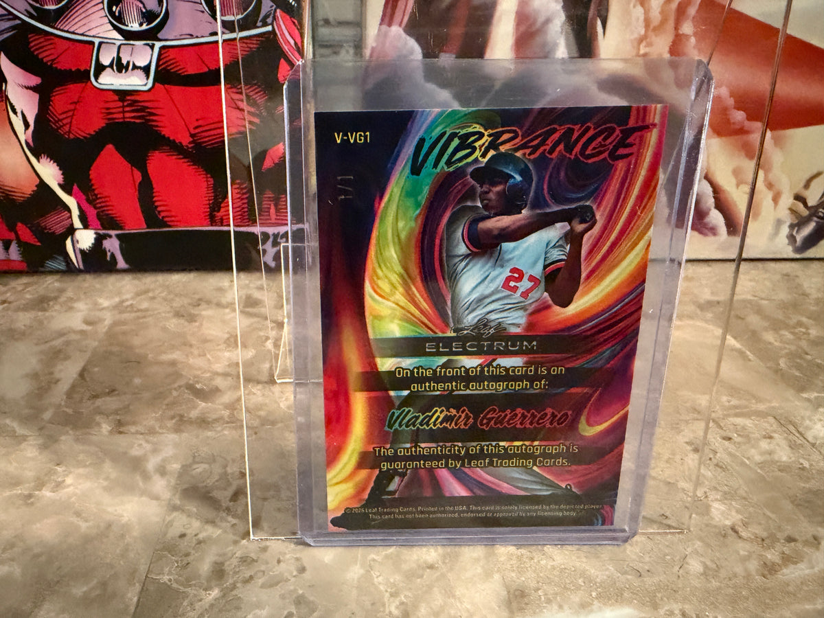 Vladimir Guerrero 2026 Leaf Electrum Vibrance Auto Silver 1/1