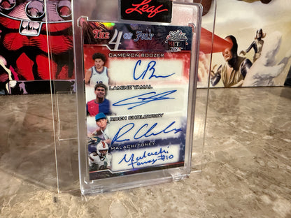 Yamal Malachi Toney Boozer Cholowsky 2026 Leaf Metal ID4 4th of July 4-Auto 1/4