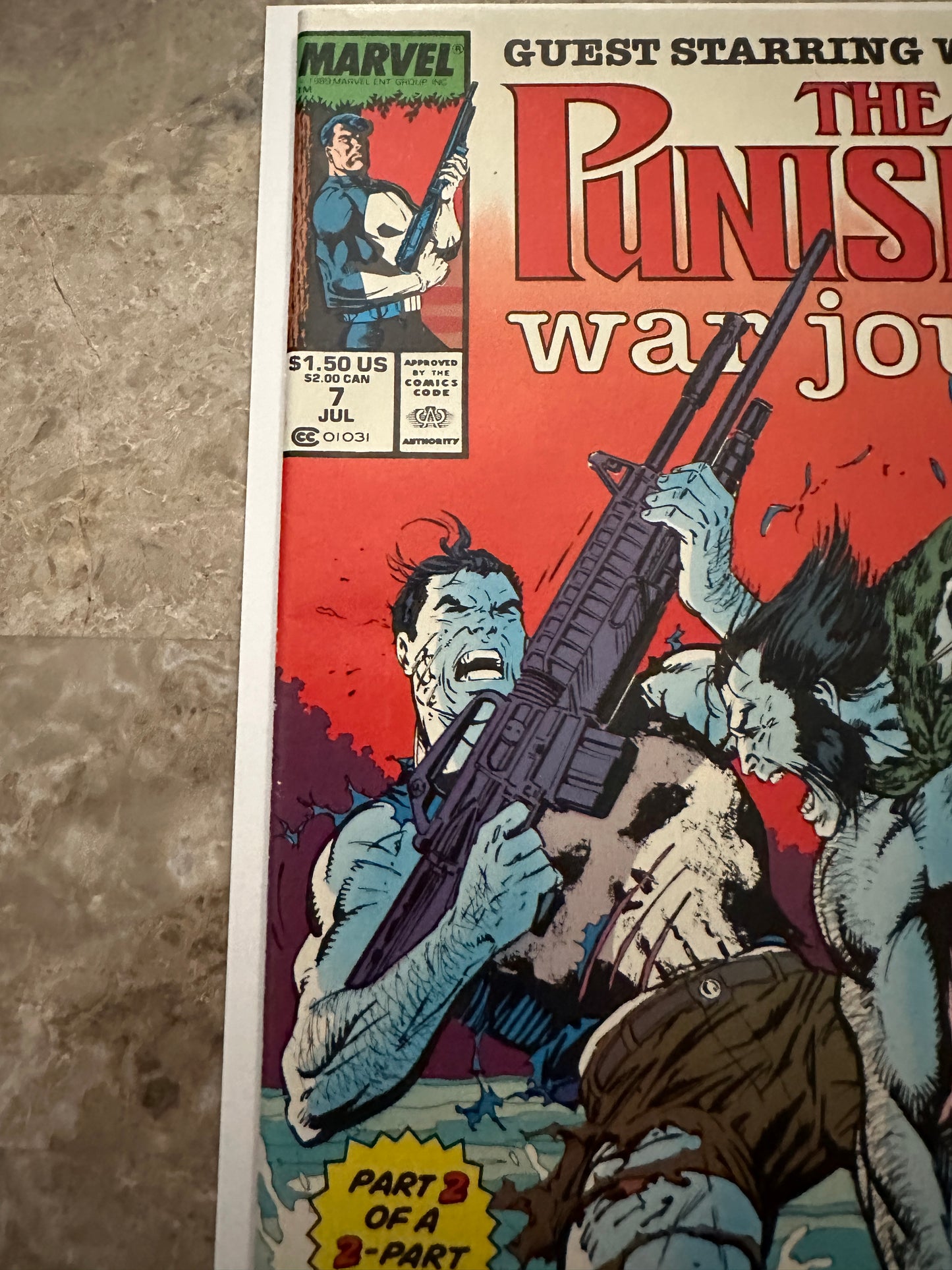 Punisher War Journal #7 NM 9.4 (1989 Marvel)