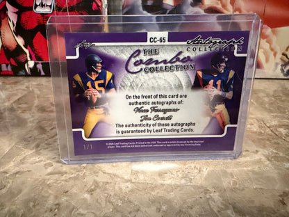 Ferragamo Everett 2026 Leaf Autograph Collection Combo Dual Auto Cracked Ice 1/1