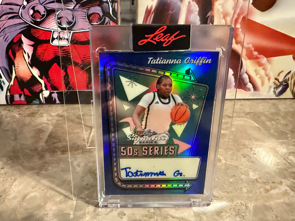 Tatianna Griffin 2026 Leaf Signature Series 50s Series Auto Blue Prismatic 1/1