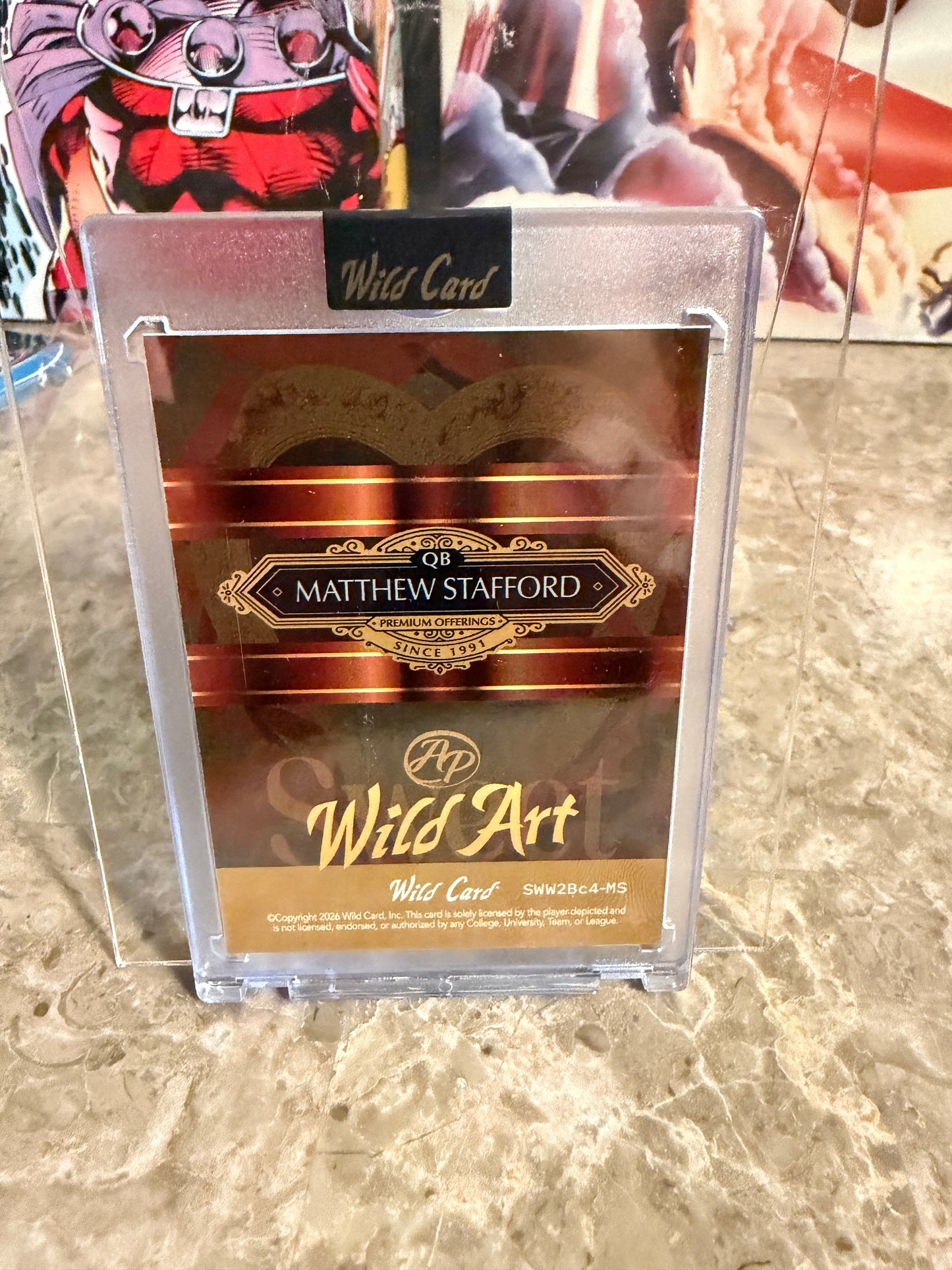 Matthew Stafford 2026 Wild Card Wild Art 1/1