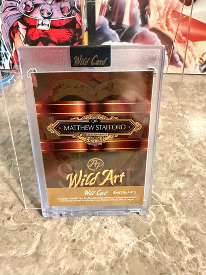 Matthew Stafford 2026 Wild Card Wild Art 1/1