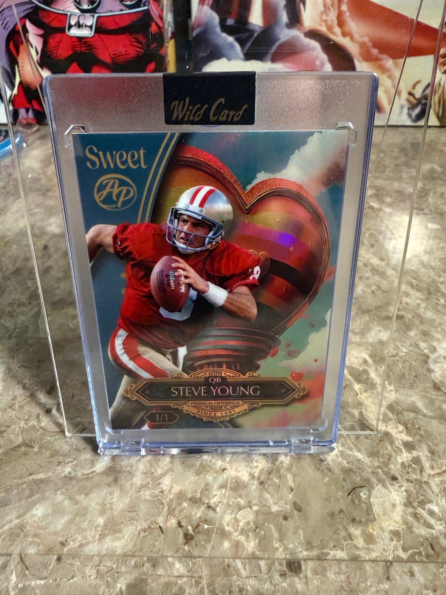 Joe Montana Steve Young 2026 Wild Card Wild Art 1/1 49ers 2-Card Lot