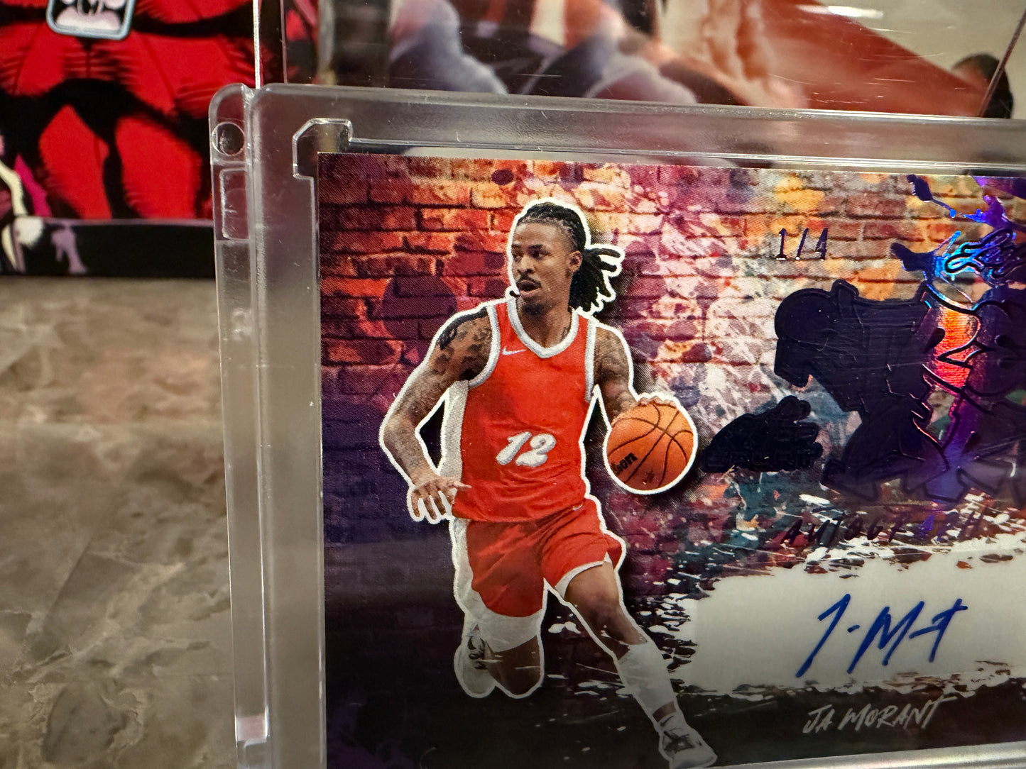 Ja Morant 2026 Leaf Art of Sport Street Art Auto Purple /4
