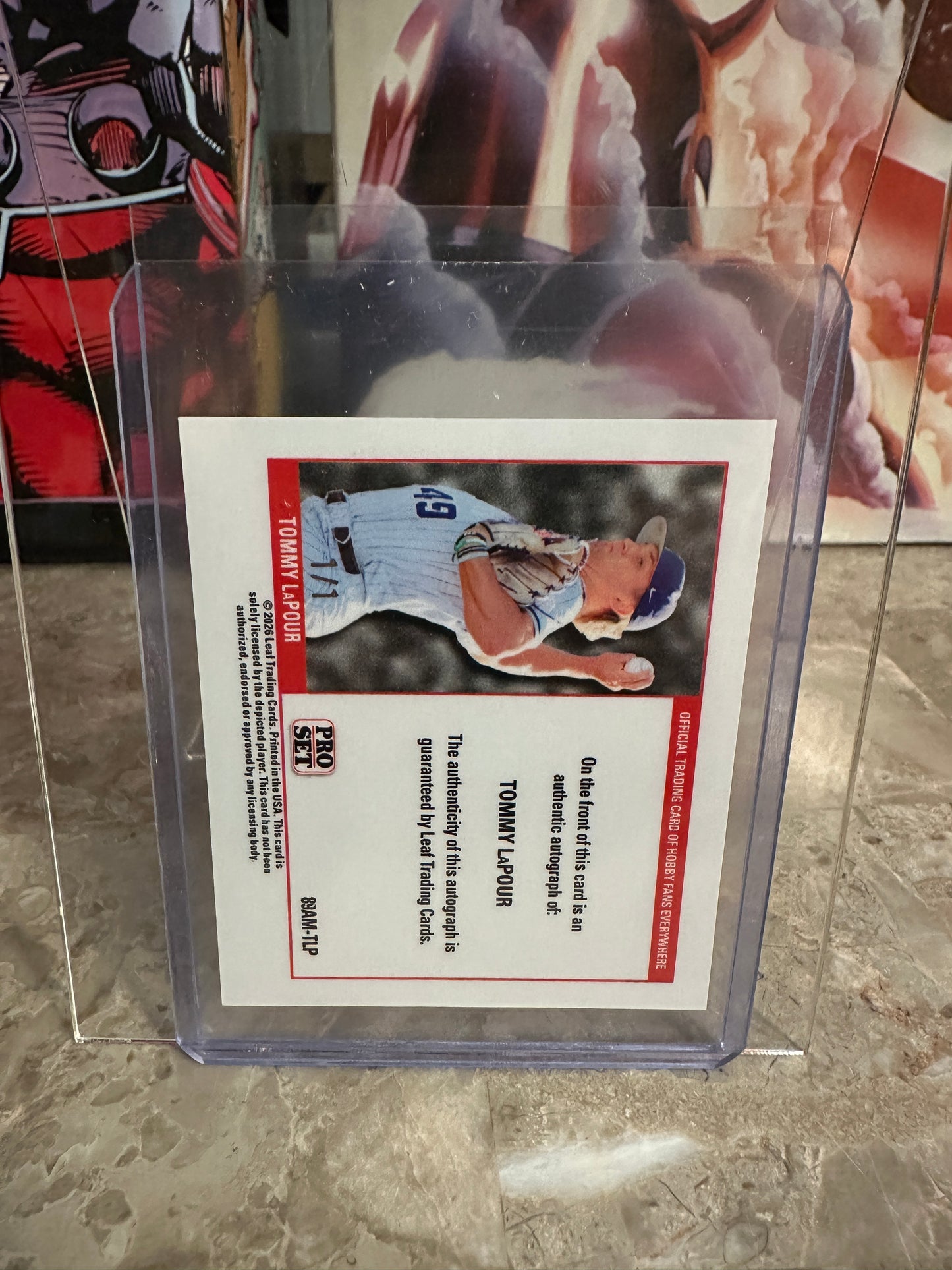 Tommy LaPour 2026 Pro Set 1989 Mini Gold Lazer Autograph 1/1