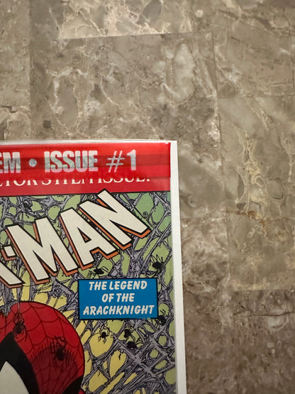 Spider-Man #1 Polybagged Barcode NM 9.4 (1990 Marvel Comics)