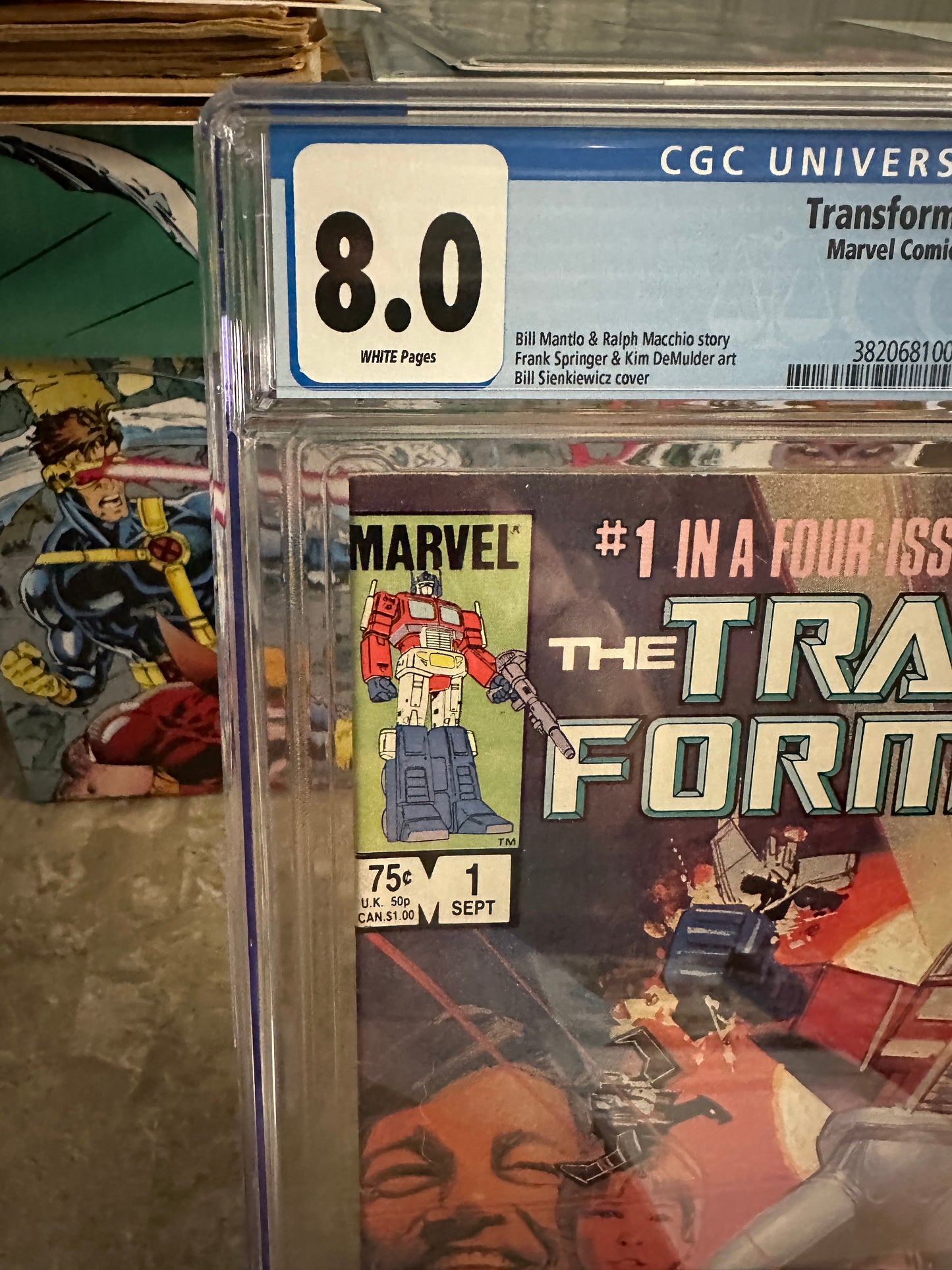 Transformers #1 CGC 8.0 WP (1984 Marvel)