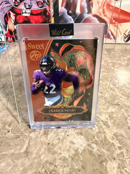 Derrick Henry 2026 Wild Card Wild Art 1/1 Color Match Artist Proof 2-Card Lot