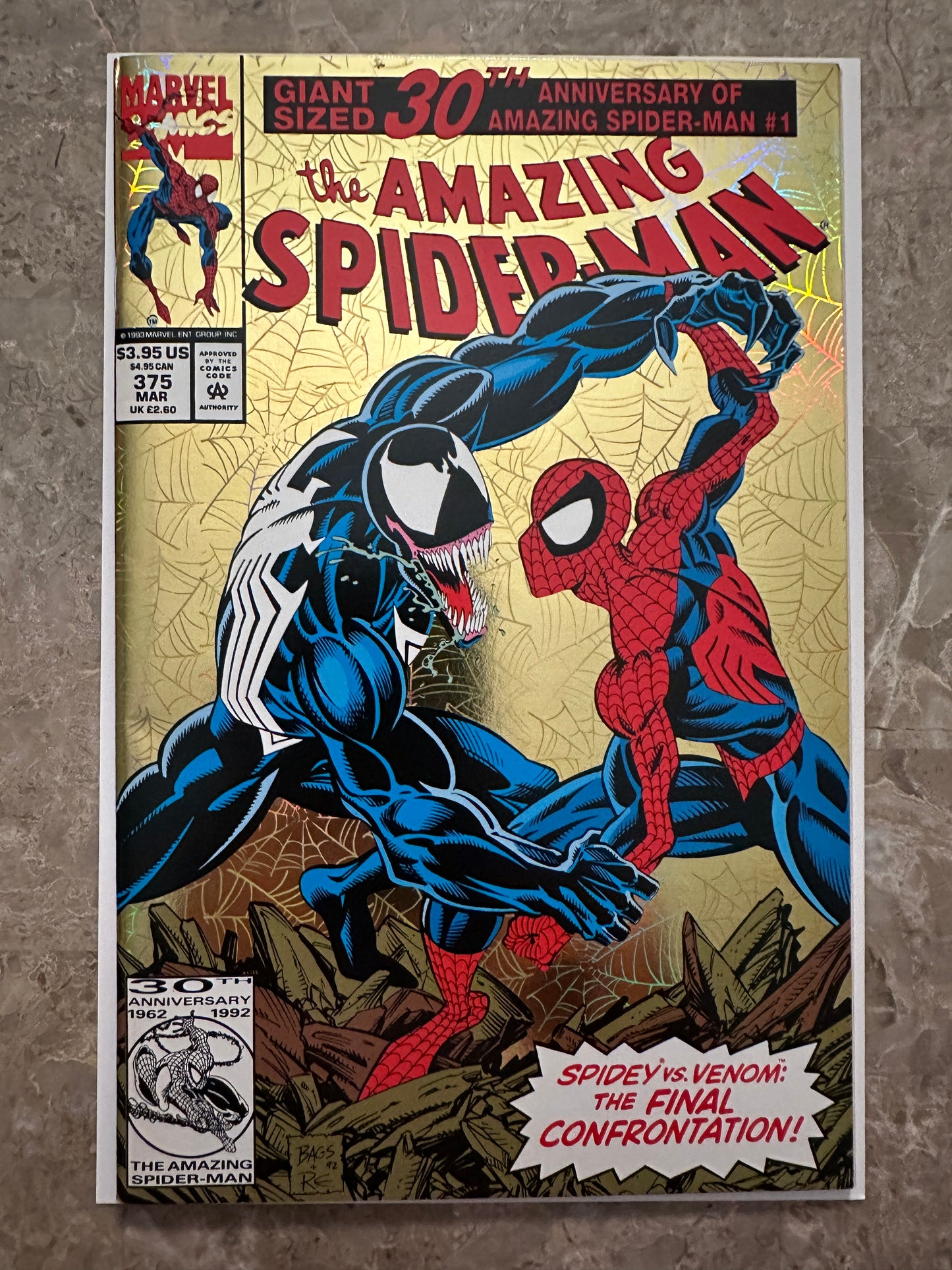 Amazing Spider-Man #375 NM- 9.2 (1993 Marvel)