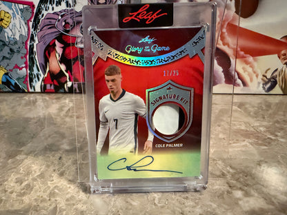 Cole Palmer 2026 Leaf Glory Of The Game Soccer Signature Kit Multicolor Patch /15
