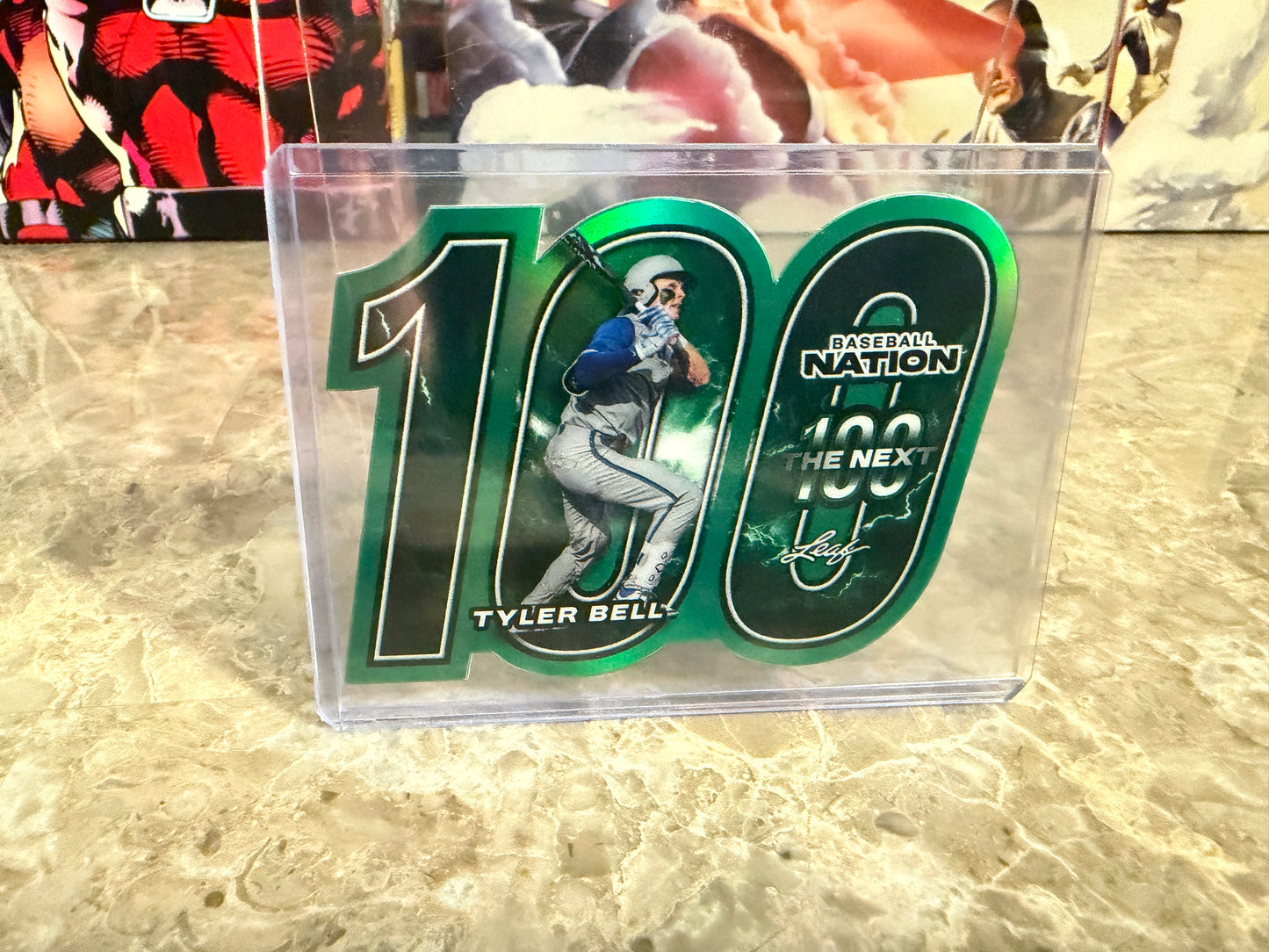 Tyler Bell 2026 Leaf Baseball Nation The Next 100 Green Prismatic /25