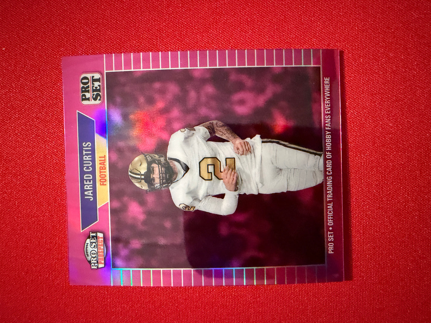 2026 Leaf Pro Set Metal Football Jared Curtis Talent Tornado Auto 1989 Mini Lot