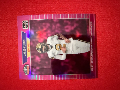 2026 Leaf Pro Set Metal Football Jared Curtis Talent Tornado Auto 1989 Mini Lot