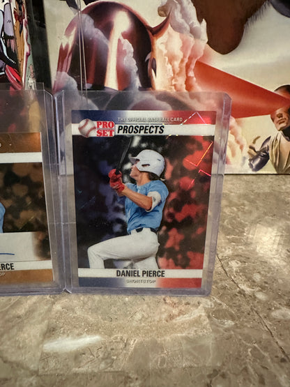 Daniel Pierce 2026 Pro Set Metal 1/1 Gold AUTO, /5 & /6 RWB Lazer Lot - Rays