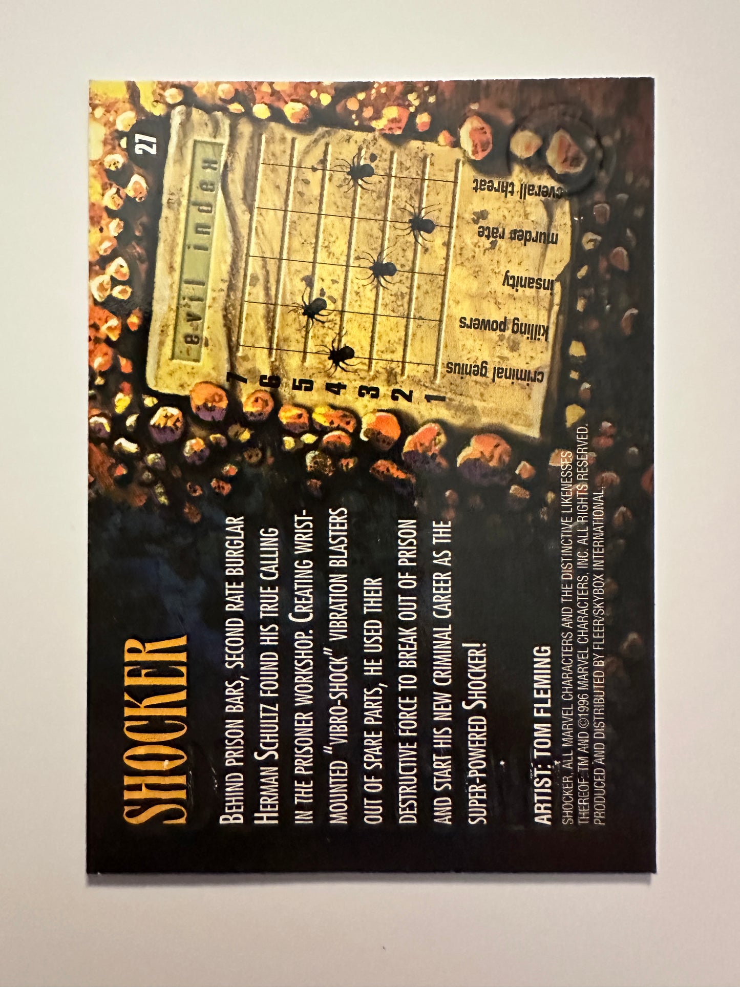 Shocker #27 (1996 Marvel Fleer Spider-Man Premium) - High grade