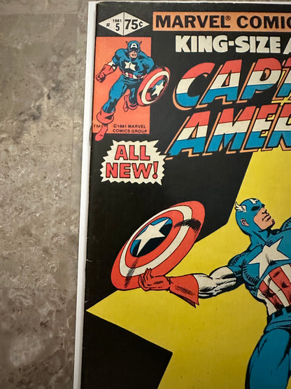 Captain America Annual #5 VG+ 4.5 (1981 Marvel) - Appears FN+