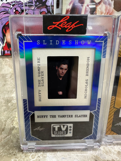 2026 Leaf Slideshow BUFFY THE VAMPIRE SLAYER Metal /25 ANGEL Giles Xander LOT