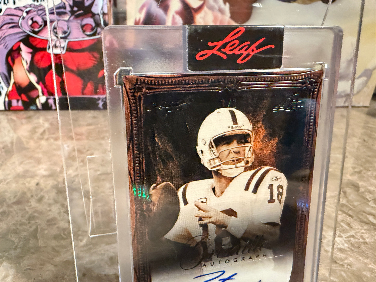 2026 Leaf Art of Sport Peyton Manning Grisaille Auto Black 1/1