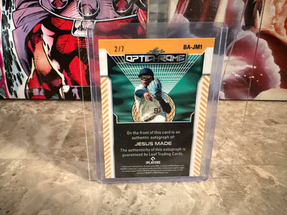 Jesus Made 2025 Leaf Optichrome Baseball Base Auto Platinum Crystal /7