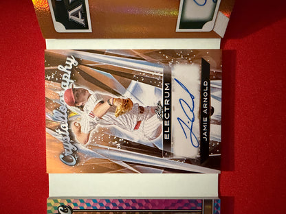 Kade Anderson / Seth Hernandez / Arnold / Doyle 2026 Leaf Electrum Collection 4 Auto Booklet