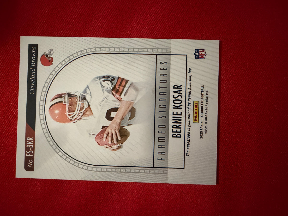 Bernie Kosar 2025 Panini Silhouette Football Framed Signatures /199