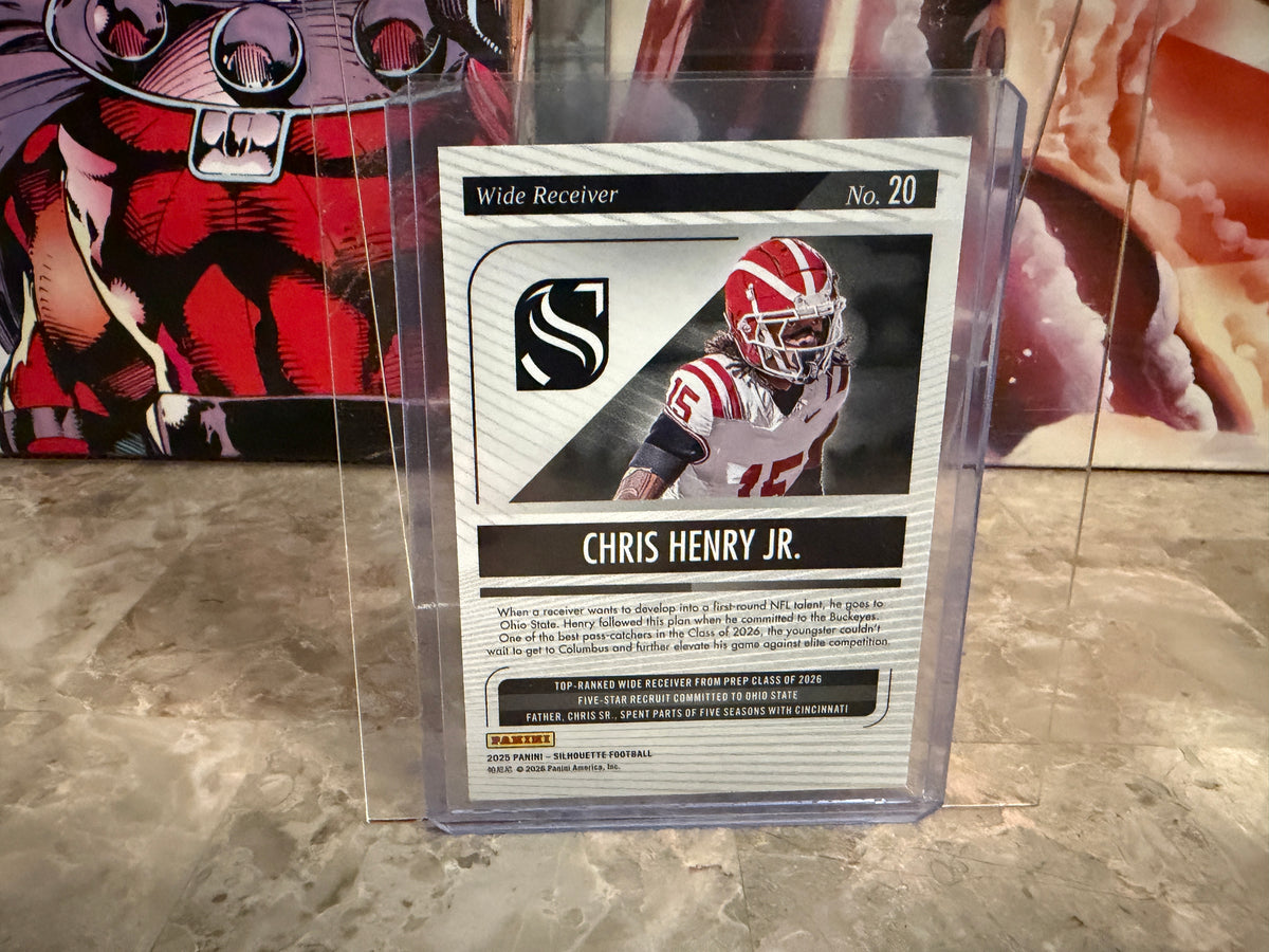Chris Henry Jr. 2025 Panini Silhouette Football Base Purple /125 #20