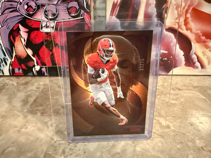 TJ Moore 2025 Panini Silhouette Football Base Red /75 #86