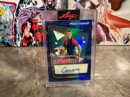 Marc Casado 2026 Leaf Signature Series 50s Series Auto Blue Prismatic 1/1