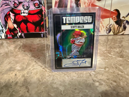 Scott Rolen 2025 Leaf Optichrome Baseball Tempest Auto Black Lava 1/1