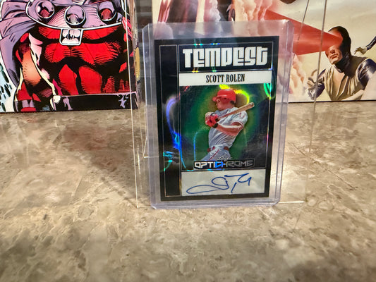 Scott Rolen 2025 Leaf Optichrome Baseball Tempest Auto Black Lava 1/1