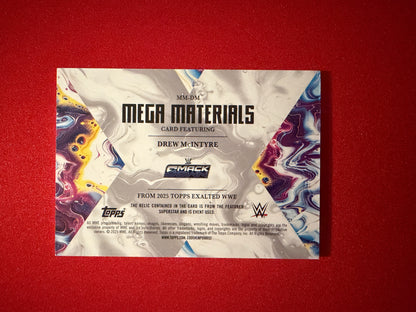 Drew McIntyre 2026 Topps Exalted WWE Mega Materials Event Worn Relic