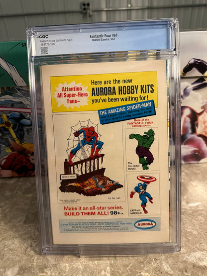 Fantastic Four #60 CGC 9.4 (1967 Marvel) - Brand New Case