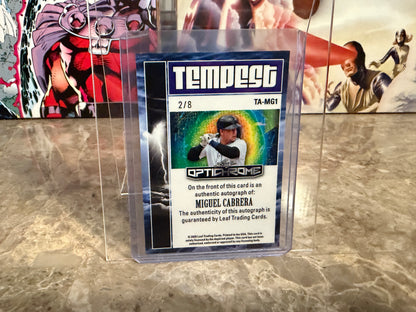 Miguel Cabrera 2025 Leaf Optichrome Baseball Tempest Auto Pink Crystal /8