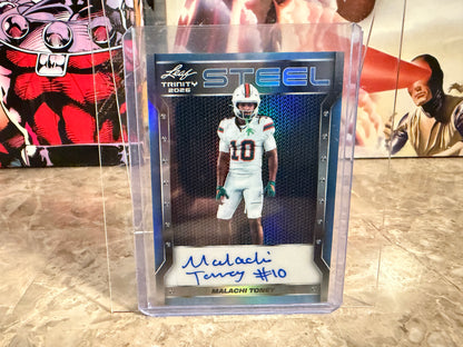 Malachi Toney 2026 Leaf Trinity Football Steel Auto Platinum 1/1